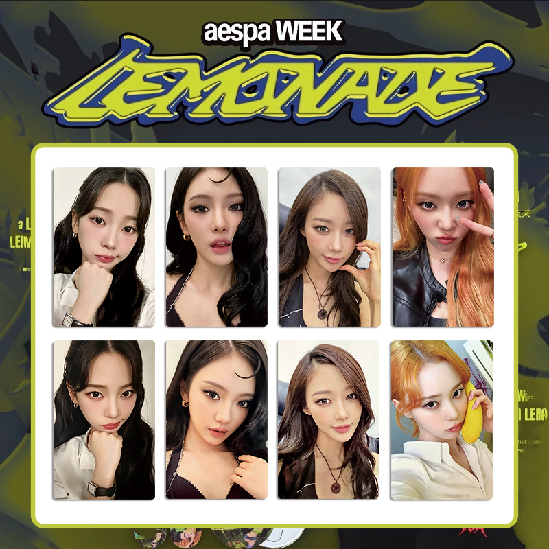 4PCS 새로운 인기 KPOP 그룹 AESPA 
