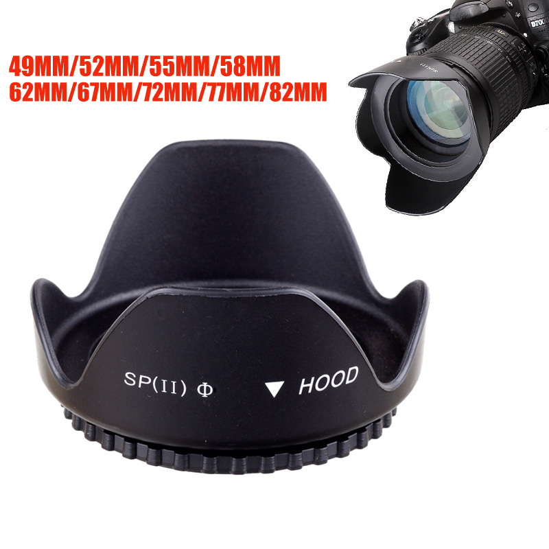 범용 렌즈 후드 49mm 52mm 58mm 55mm 6 - Lens Hood Petal 리뷰 및 가격