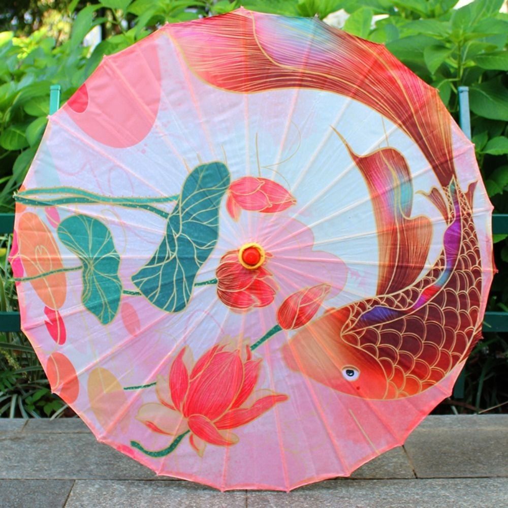 중국풍 앤틱 스타일 오일페이퍼 우산 56cm 10가지  - Photography Of A Man 리뷰 및 가격