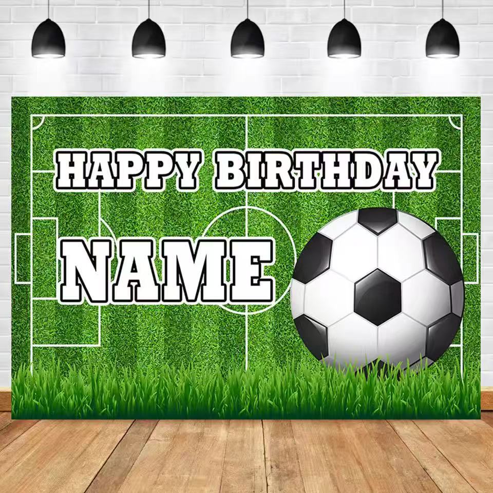축구 배경 사용자 정의 이름 소년 생일 축구 필드 스포 - Photography Sport 리뷰 및 가격