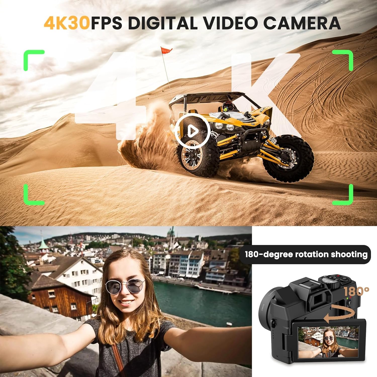 48MP 디지털 카메라 (WiFi 및 자동 초점 기능, - Photography Youtube 리뷰 및 가격