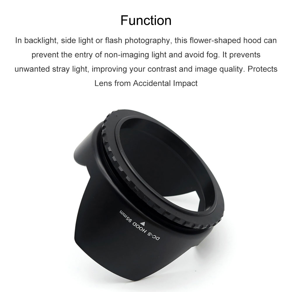 95mm 플라워 튤립 렌즈 후드 나사식 꽃잎 렌즈 쉐이 - Lens Hood Petal 리뷰 및 가격