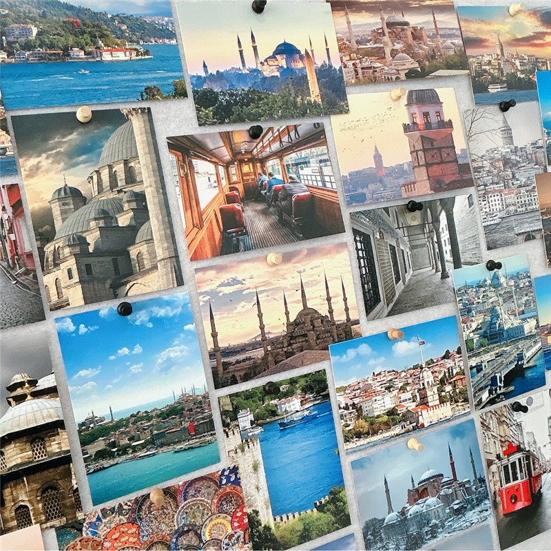 30개 10x14cm 여행 풍경 사진 엽서 DIY 벽  - Photography Journal 리뷰 및 가격