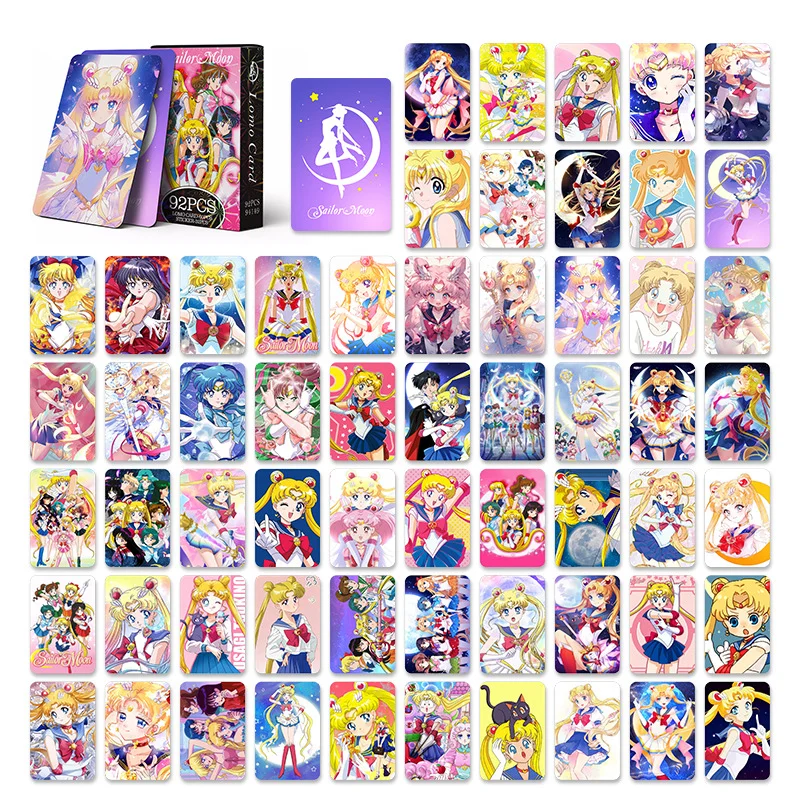 92pcs 세일러 문 새로운 로모 카드 포토 카드 양면 - Photography News 리뷰 및 가격