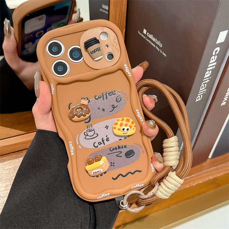3D 만화 빵 모양 손목 스트랩 웨이브 폰 케이스 (아 - Camera Wrist Strap 리뷰 및 가격