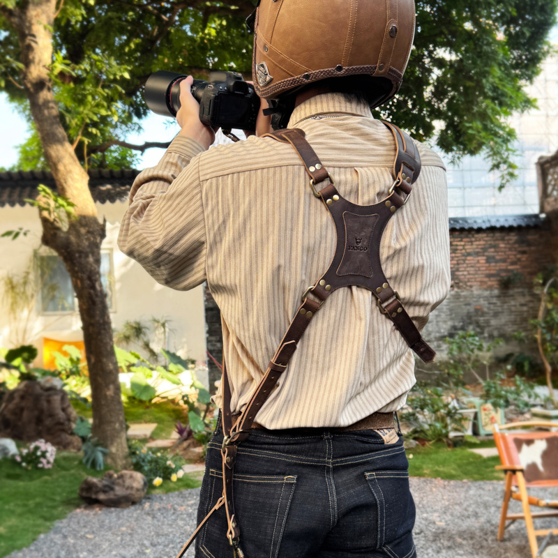 새로운 정품 가죽 카메라 스트랩 DSLR 사진 촬영용  - Photography Of A Man 리뷰 및 가격